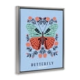 thumbnail image 2 of Stupell Industries Bohemian Butterfly Symmetry on Blue Gray Floating Frame Canvas Art, 25 x 31, by Indira Prieto | IndySign, 2 of 8