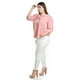 thumbnail image 2 of Blusa con detalle de moño Roman Fashion /Tallas Extras, 2657 (Palo de rosa) rosa 38, 2 of 6