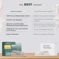 thumbnail image 7 of THREAD SPREAD 100% Organic Cotton Sheets Twin XL Size - Percale Weave Cotton Sheets Twin XL Size (3 PC, Blush), Soft Cooling Hotel Sheet Set, 7 of 7