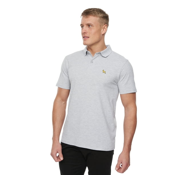 Bewley & Ritch - Polo Barden para Hombre (Gris Jaspeado)