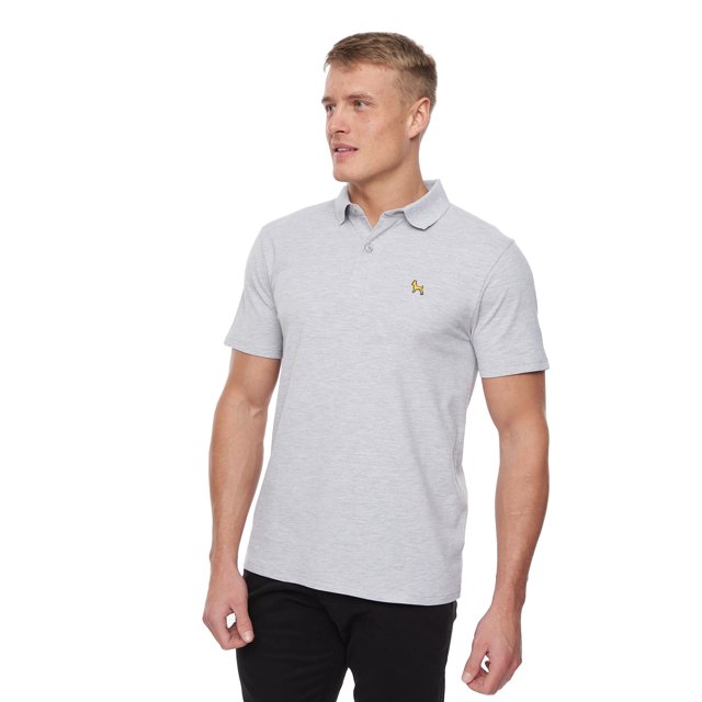 Bewley & Ritch - Polo Barden para Hombre (Gris Jaspeado)