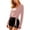 Pink, variant on Womens Wrap Tie Athletic Tops Stretchy Casual V Neck Long SLeeve Shirts Comfort Slim Fit Cover-Up Sport Blouses for Ballet Workout Yoga