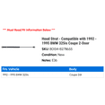 thumbnail image 2 of Hood Strut - Compatible with 1992 - 1995 BMW 325is Coupe 2-Door 1993 1994, 2 of 2