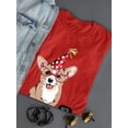 thumbnail image 3 of Little Corgi Let's Party T-Shirt Women -Image by Shutterstock, Female Medium, 3 of 4