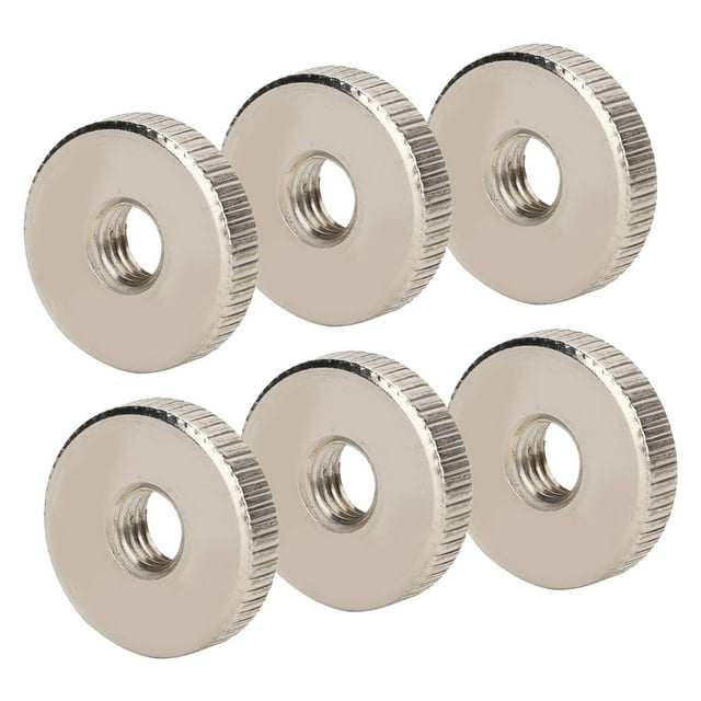 Écrou de Tête Nourri, Écrou Nourri Plaqué Nickel Acier au Carbone Stable 10 Pcs pour Machine