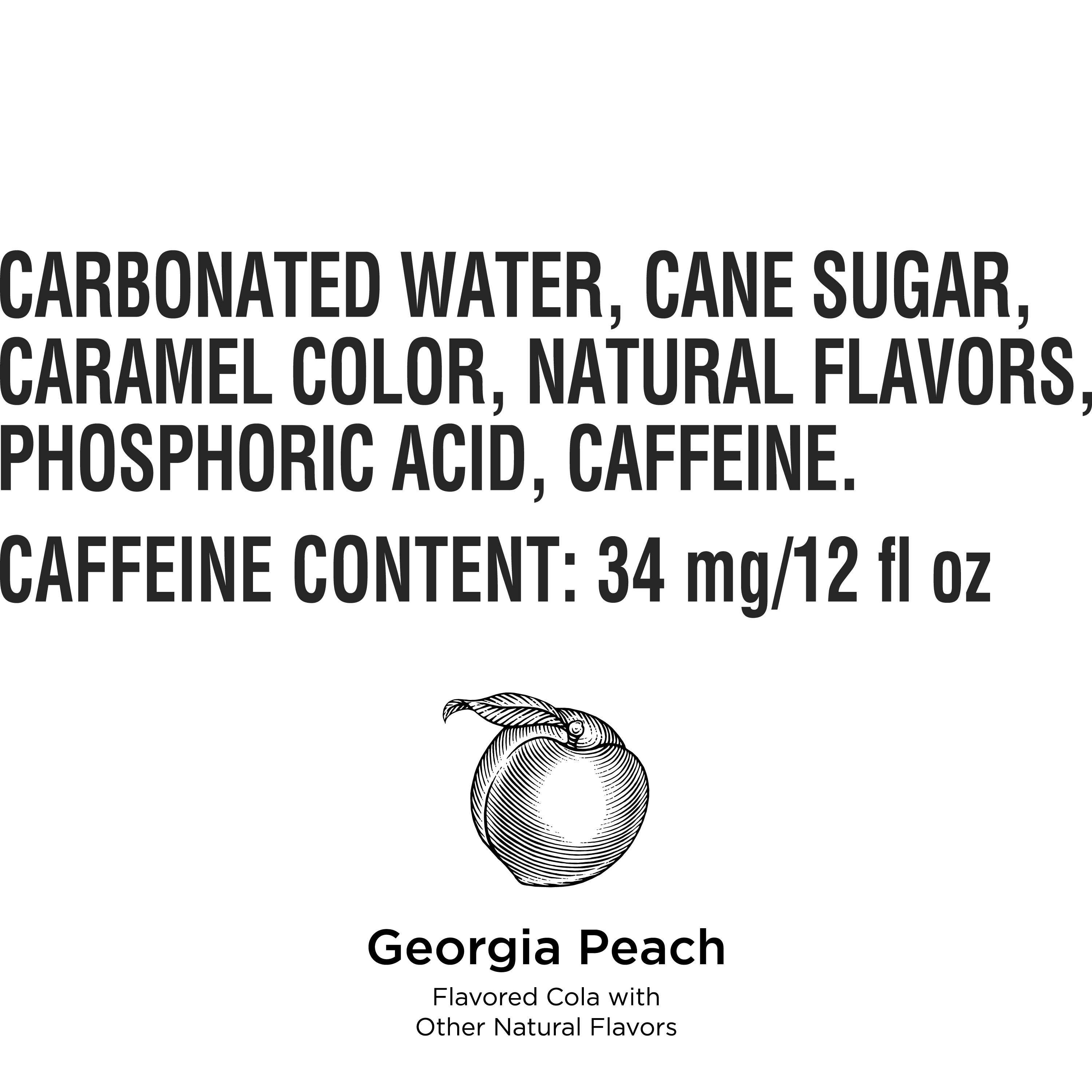 Coca Cola Soda Georgia Peach 12 Fl Oz 4 Count Walmart Com
