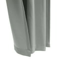 thumbnail image 4 of Brasilia Room Darkening Dual Header Curtain Panel 52" x 95" in Silver, 4 of 6