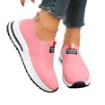 thumbnail image 5 of YOUYEDIAN Sneakers for Women Versatile Comfy Breathable Fashion Round Toe Slip On Sport Sneakers Casual Platform Solid Color Walking Shoes, 5 of 5