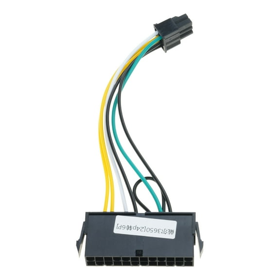 COOLHOOD 24Pin to 6Pin Power Supply Conversion Cable Replacement for 3650 3040 7040 Computer Motherboard Accessories