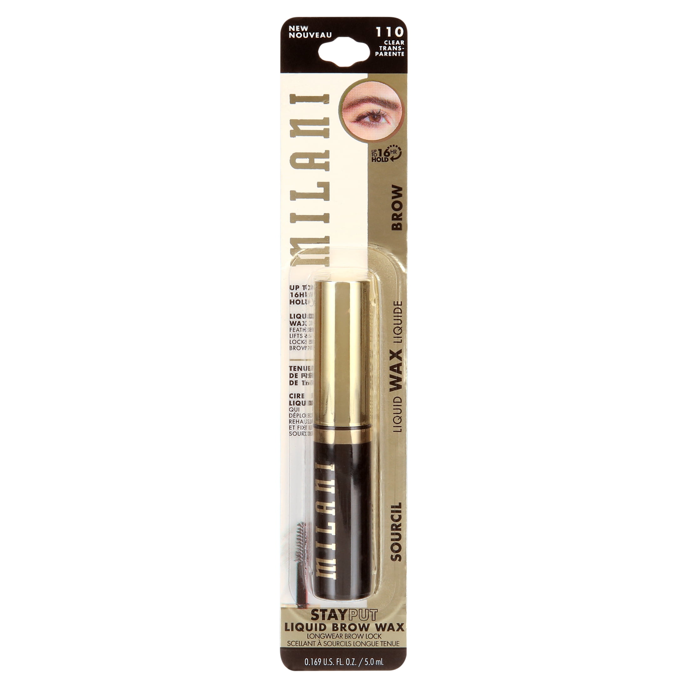 Milani Stay Put Liquid Brow Wax, Clear