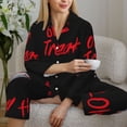 thumbnail image 6 of Lsque Happy Halloween2 Pattern Long Sleeve Pajama Set for Women - Soft 2-Piece Sleepwear and Loungewear Set with Pockets, Comfy Nightwear-X-Large, 6 of 7