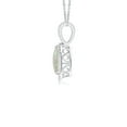 thumbnail image 2 of Angara Natural Opal Necklace - Opal Teardrop Pendant Necklace in 14K White Gold for Women (Size-8x6mm) - October Birthstone Jewelry | 14K White Gold Necklace, 2 of 9