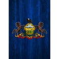 thumbnail image 2 of America Forever Pennsylvania State Flag 12.5 x 18 Inch Double Sided Outdoor Yard Decorative USA Vintage Wood State of Pennsylvania Garden Flag, Made in the USA, 2 of 3