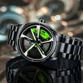 thumbnail image 6 of LIGE 2025 Fashion Stainless Steel Men's Quartz Wristwatch Dial Sport Car Rim Wheel Hub Watch Business Luxury Wrist Business Watch Stainless Steel Luxury Automatic Watch Waterproof Chronograph, 6 of 9