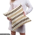 thumbnail image 5 of Ambesonne Striped Fabric by the Yard Upholstery, Earthy Horizontal Waves, 3 Yards, Champagne Umber Tan, 5 of 5
