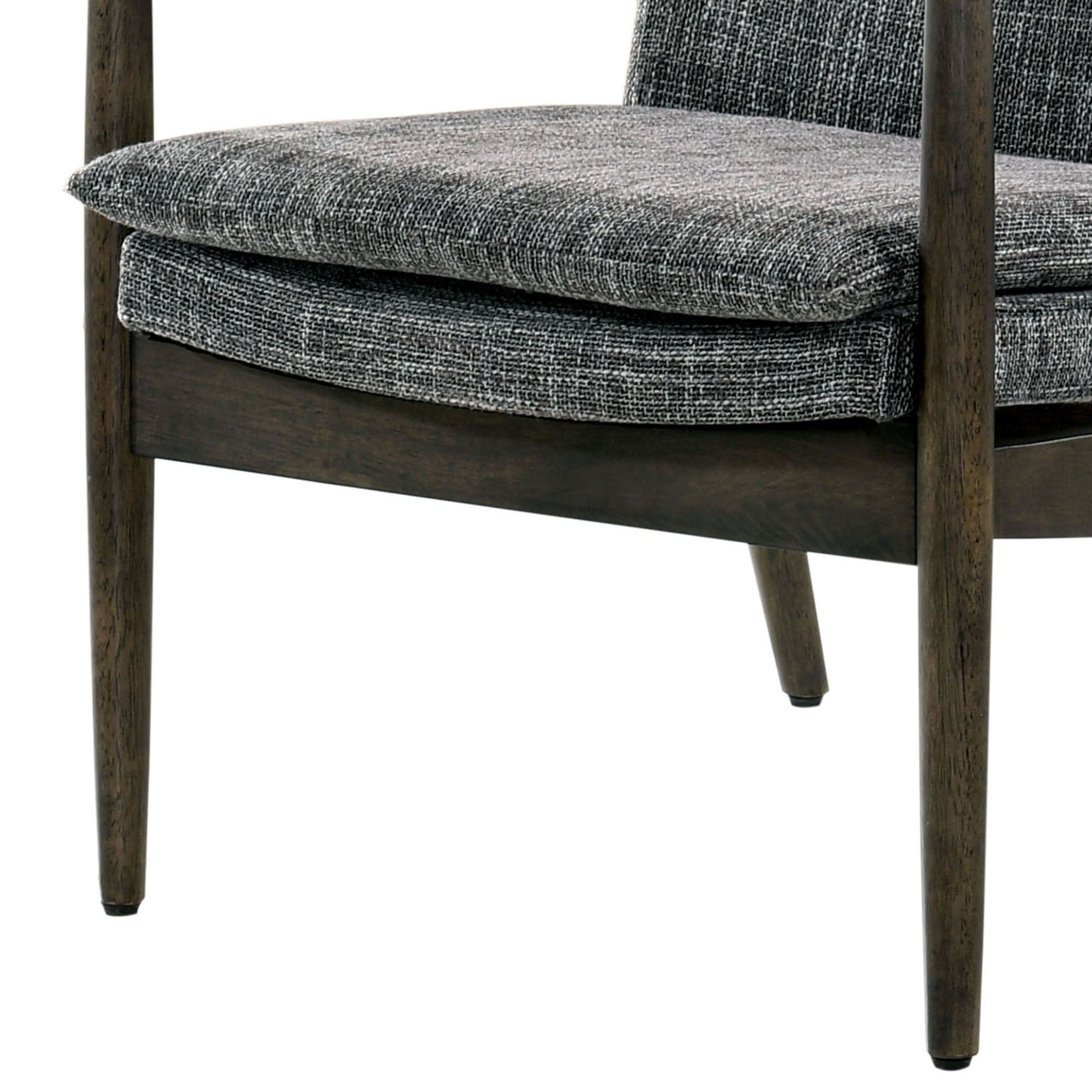 Furniture of America Mid-Century Fabric Thierry Accent Chair, Gray