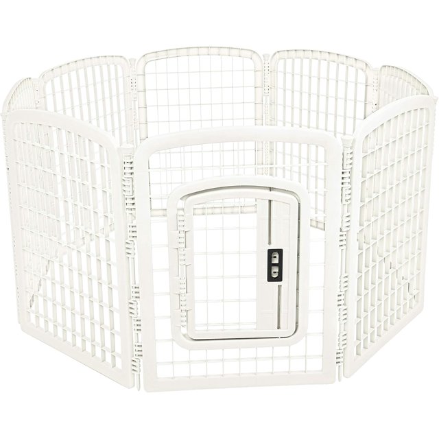 Panel Octagonal Plastic Pet Pen Fence Enclosure With Gate cm L x cm W x cm H
