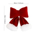 thumbnail image 3 of Christmas Bows Christmas Tree Decorations, Large Red Velvet Bow Christmas Tree Topper Wreath Bow for Xmas Tree Fireplace Wall Holiday Party Home Decor, 3 of 5