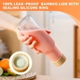 thumbnail image 3 of 18 Oz Reusable Glass Drinking Jars 8 Pack For Juicing, Tea And Beverage Storage, 3 of 7