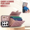 thumbnail image 5 of Case for Samsung Galaxy S21 Ultra, Crossbody Wristlet Case Wallet with RFID Blocking Card Slots KickStand Flip Folio PU Leather Magnetic Protective Cover Women for Samsung Galaxy S21 Ultra, Rosegold, 5 of 9