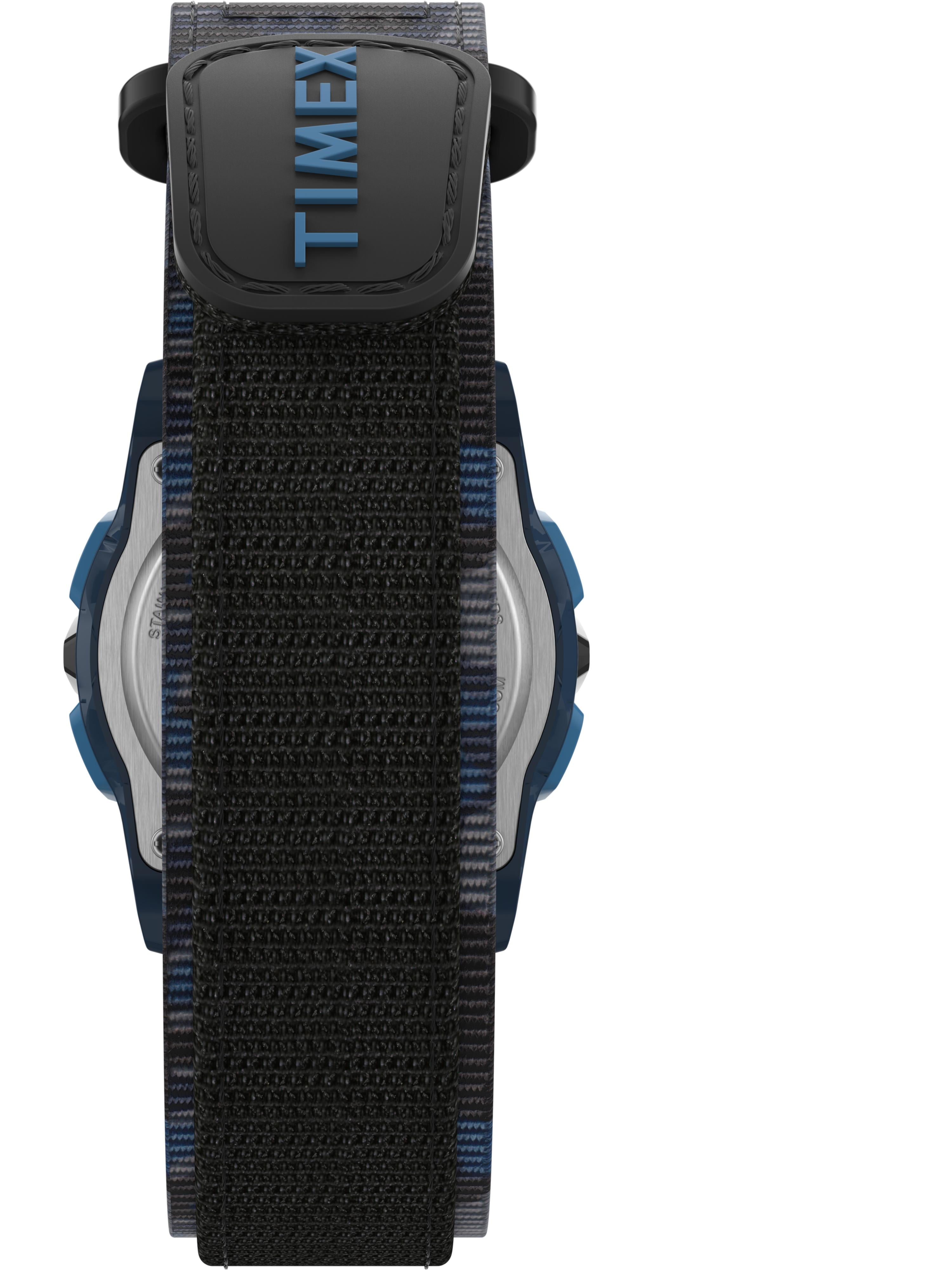 TIMEX TIME MACHINES® 35mm Blue Camo Fast Wrap® Kids Digital Watch