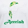 thumbnail image 3 of CafePress - Arrish Irish Pirate Skull And Crossbones T Shirt - Womens Cotton V-Neck T-shirt, 3 of 4