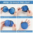 thumbnail image 4 of 8Pcs 8 Colors Nylon Foldable Flying Disc Fans 9.8inch Colorful Sublimation Fans Black Edge Folding Fan Set with Bag for Fan DIY Outdoor Activity for DIY, 4 of 9