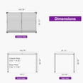 thumbnail image 4 of PURPLE LEAF 8' x 12' 92KS Louvered Aluminum Pergola Integrated Solar Dimmable LED Strip Rainproof Adjustable Roof for Outdoor Grill Patio Deck Garden Gray, 4 of 11
