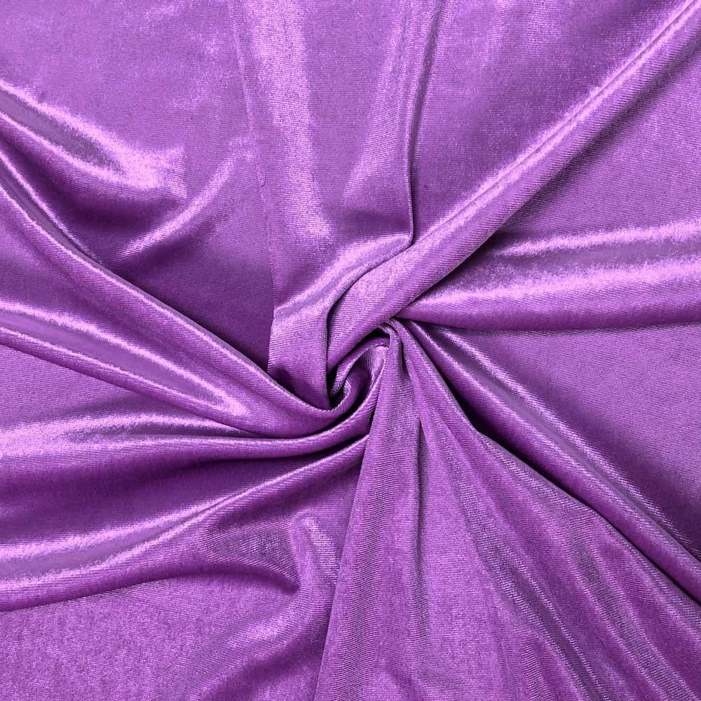 FWD Stretch Velvet Dark Purple 60 Inch Sold by The Yard