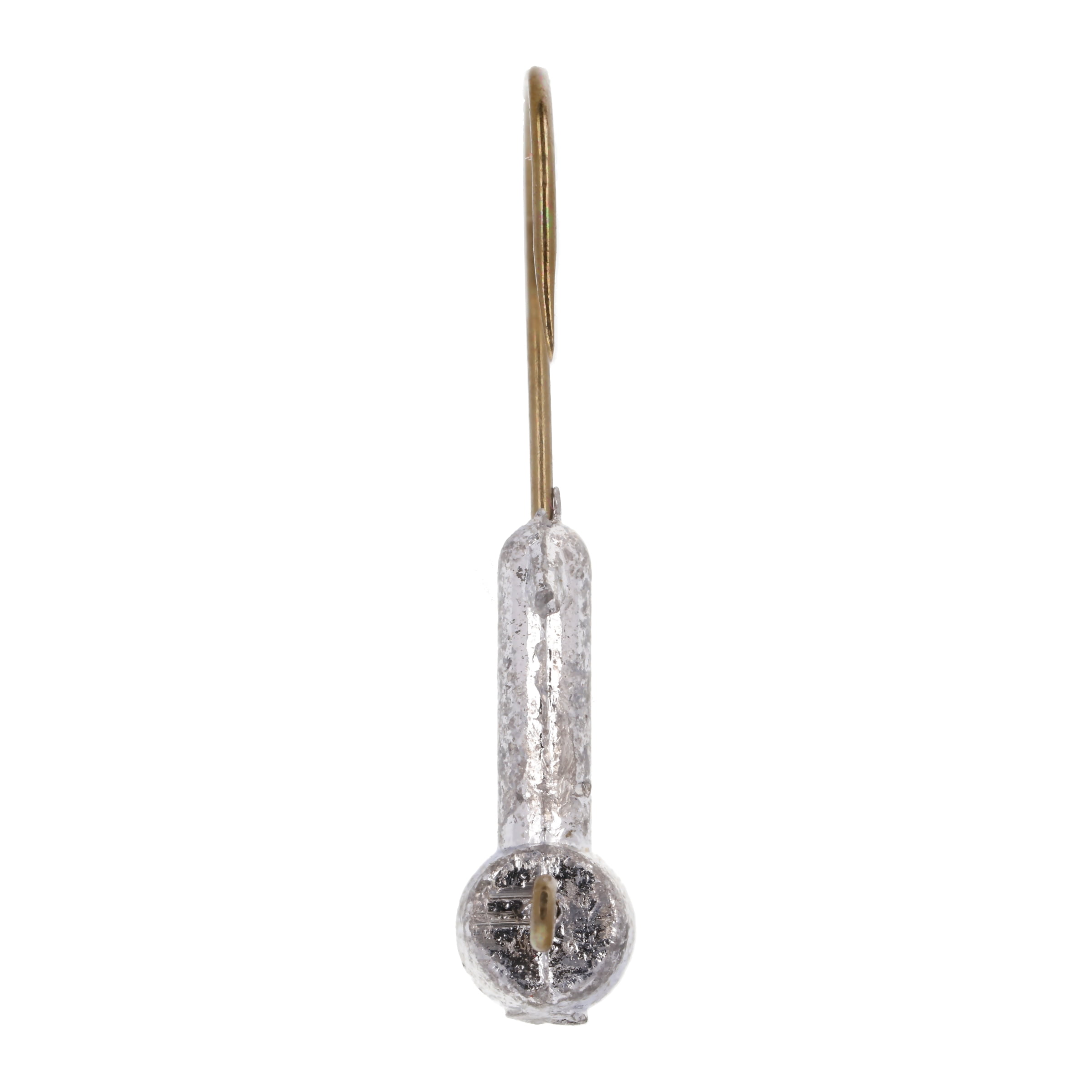 Eagle Claw Grub Jig Head Fishing Hook, Unpainted, 1/8 oz., BFH18