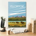 thumbnail image 5 of Epic Graffiti 'Yellowstone National Park' by Arctic Frame Studio, Canvas Wall Art, 18"x26", 5 of 8