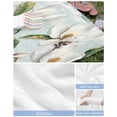 thumbnail image 6 of White Floral Beach Towels Oversized Super Absorbent, Pastoral Farmhouse Magnolia Flowers Leaves Lightweight Bath Towel Quick Dry Sets For Bathroom/Pool/Rv Camping/Beach Play/Gym Room/Picnic 30"x60", 6 of 8