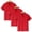 Red1, variant on Khunlpohl 3Pack Set Kids’Cotton Collared Short Sleeve Button down Shirt Solid Color School Uniform Sports Tops