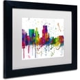 thumbnail image 2 of Trademark Fine Art "Boise Idaho Skyline Mclr-1" Canvas Art by Marlene Watson, White Matte, Black Frame, 2 of 4