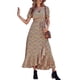 thumbnail image 1 of Vestido Floral de Verano PRETTYGARDEN XL Cruzado con Escote en V y Largo Maxi, 1 of 8