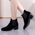 thumbnail image 3 of NECHOLOGY Botas Mujer Adulto Femenino Zapatos Botines de mujer Botas de tacón cómodas para mujer de tamaño, botas altas elásticas de comercio exterior para mujer (Black, 8), 3 of 4
