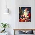 thumbnail image 3 of Shiartex Christmas Decor Santa and Snowman Canvas Wall Art 16x20in for Living Room Bedroom Print 16x20in, 3 of 3