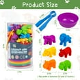 thumbnail image 2 of Contar Animales Juguetes Juegos De Combinar Con Tazones De Clasificación Clasificación De Juguetes Para Niños Pequeños Actividades De Aprendizaje Preescolar Para Matemáticas Color Sensorial Montessori, 2 of 4