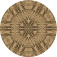 thumbnail image 1 of Ahgly Company Tapis d'Intérieur Lavable en Machine Carré Rouge Brun, 3 Pieds Carré, 1 of 7