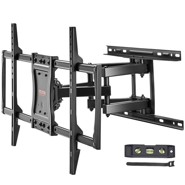VEVOR Soporte de TV de movimiento completo que se adapta a la mayoría de los televisores de 37 a 75 pulgadas, soporte de pared de TV con ajuste horizontal