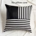 thumbnail image 3 of ¡Ilumina tu hogar con esta elegante funda de almohada con empalme de poliuretano a rayas!, 3 of 4