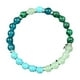 thumbnail image 2 of Ansiedad pulsera de cristal y las mujeres de malaquita natural de cuentas de piedra con cristal transparente y turquesa joyería de uso diario, 2 of 6