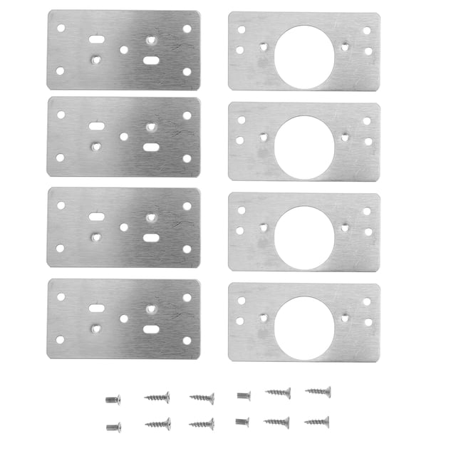 MasteelfCA 1 Set Premium Hinge Fixing Plate Hinge Repair Plate Stainless Hinge Plate