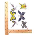 thumbnail image 2 of butterfly tramp stamp large 8.25" temporary arm tattoo, 2 of 4