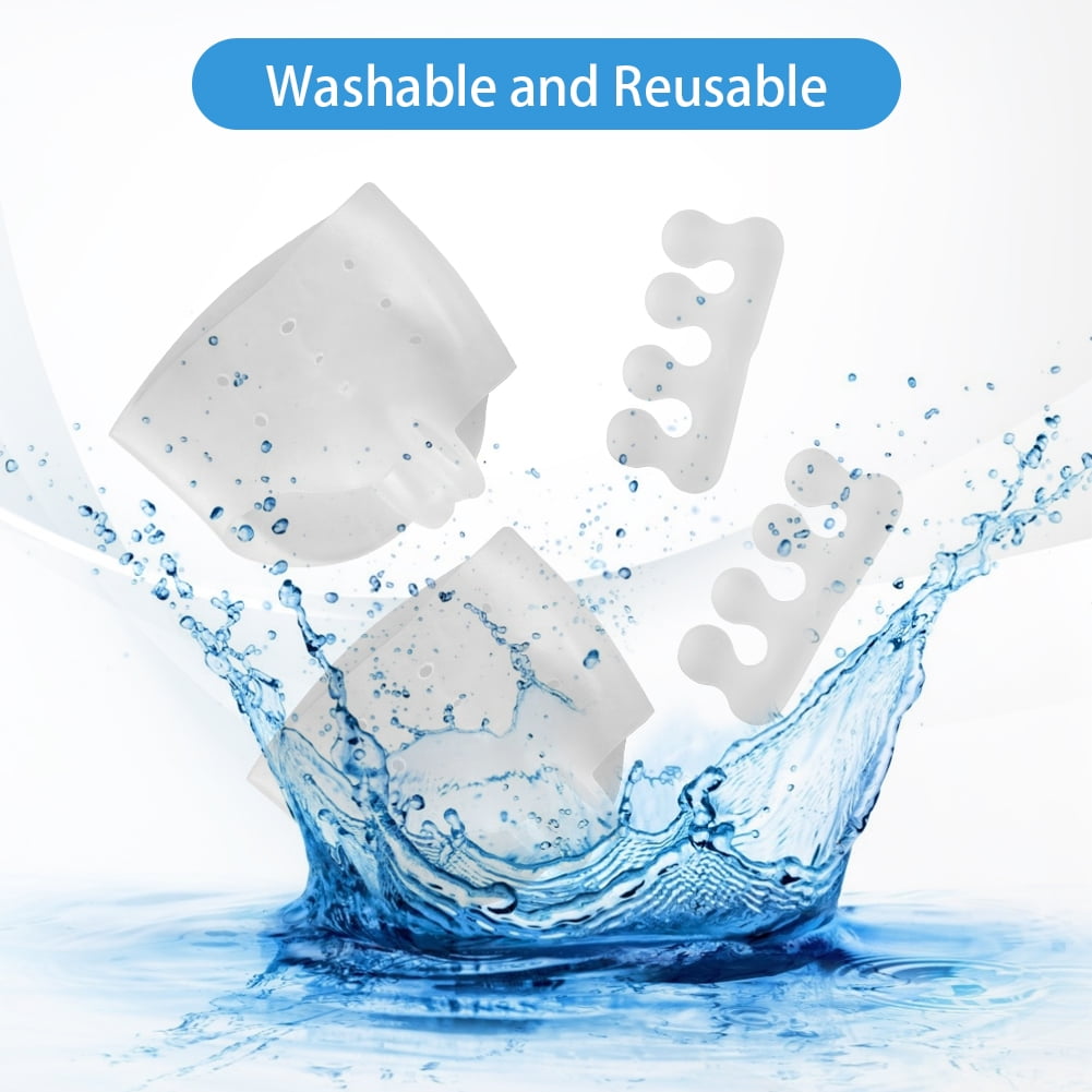 DOACT Gel Toe Separators & Bunion Corrector with Metatarsal Pads Forefoot Cushion Prevent Callus Shock Absorption Toe Pad