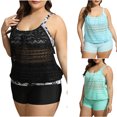 thumbnail image 7 of Feimerou Womens Plus Size Bathing Suits Modest Two Piece Tankini Swimsuits with Boyshorts High Waisted Tummy Control Swimwear, 7 of 7