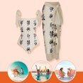 thumbnail image 1 of Traje de baño damas 2 piezas de traje de baño de playa para mujer con cordones y vestido para deportes acuáticos (L Beige), 1 of 5