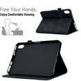 thumbnail image 6 of Allytech For iPad mini (6th Generation) Case,Shockproof Premium PU Leather Folio Stand Pocket, Auto Sleep/Wake,Lightweight Embossed Card Slot Wallet Case for iPad mini 6,Black, 6 of 6