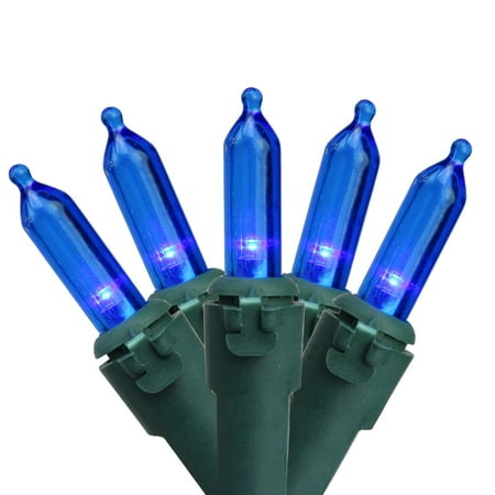 set of 50 blue led mini christmas lights 4 quot bulb spacing set of 50 blue led mini christmas lights 4 quot bulb spacing