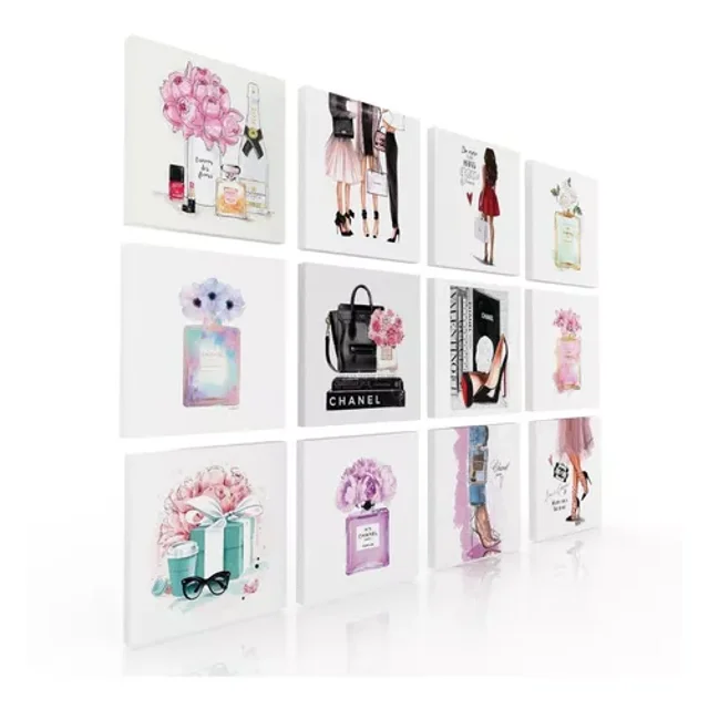 Set de 12 cuadros DECORATIVOS IDEAS CREATIVAS IN Para recámara